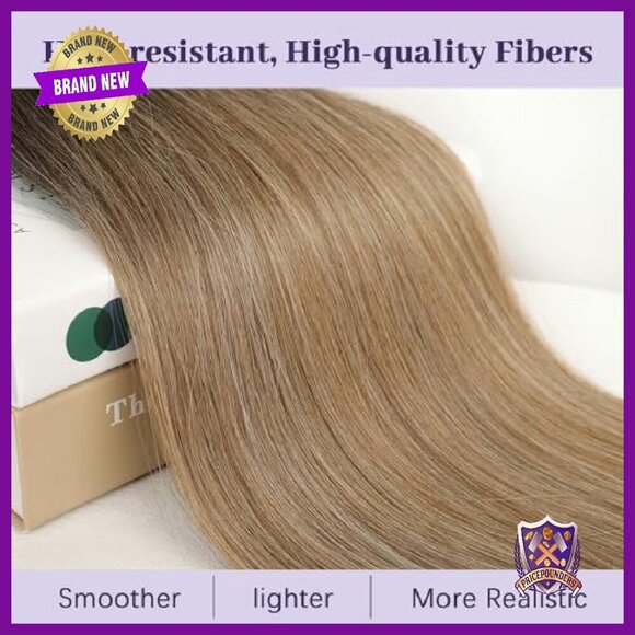 Long Straight Clip-In Ponytail Extension, Heat Resistant Synthetic Hair main image 5